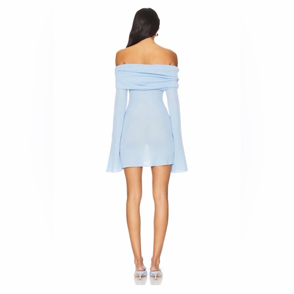 NWT SEROYA Galli Mini Dress in Powder Blue, size S - Picture 2 of 7